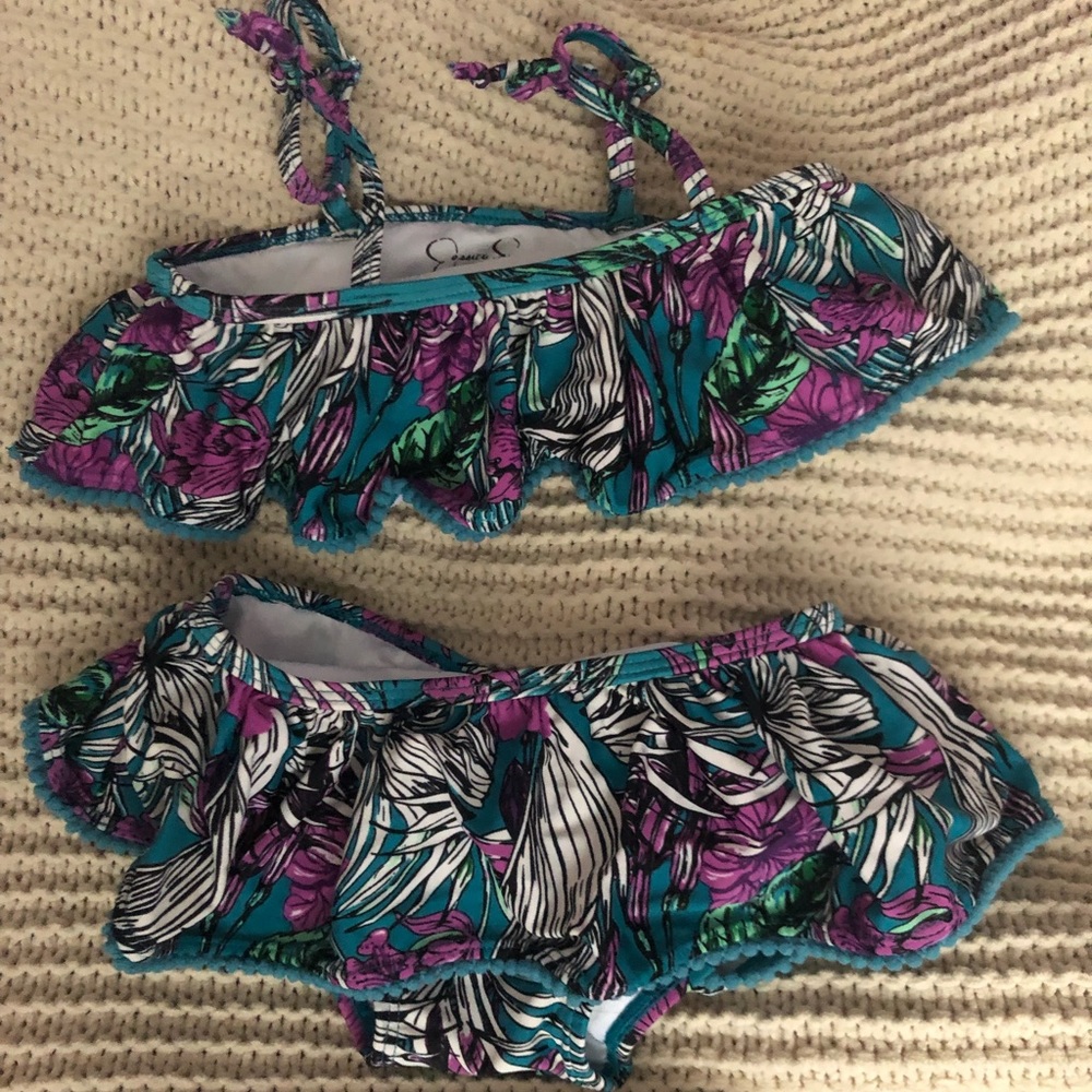 Jessica Simpson Tropical print bikini